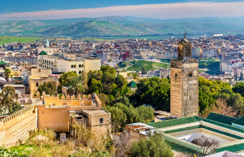 Que ver en Fez, mezquita Imagen de la mezquita de Fez